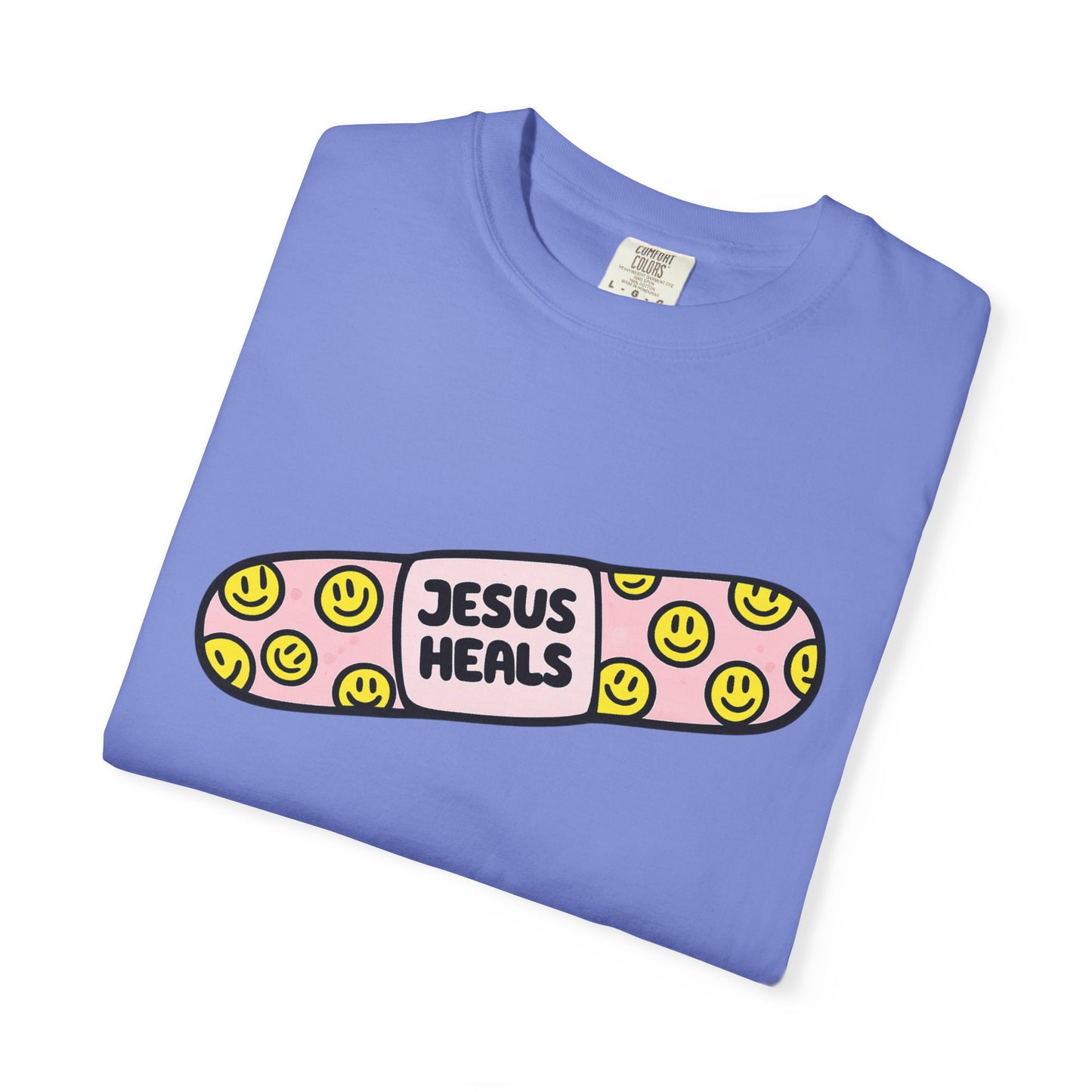 Jesus Heals Bandage T-Shirt — Christian Faith Graphic Tee
