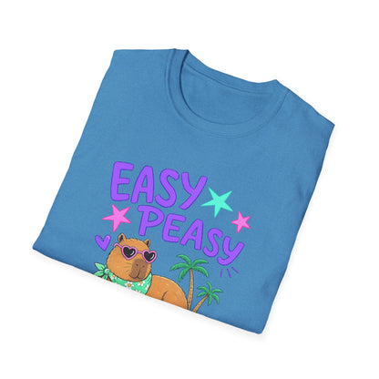 Easy Peasy Dog Tee — Relaxed Hawaiian Corgi T-Shirt