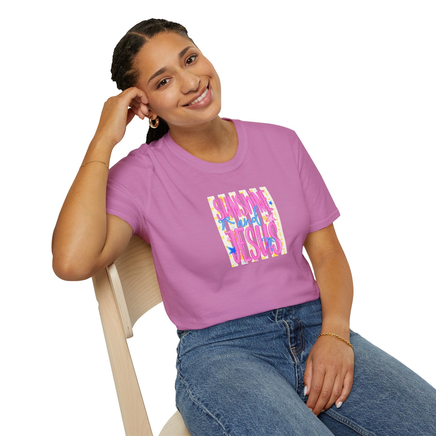 Sunshine and Jesus T‑Shirt — Bright Christian Faith Graphic Tee