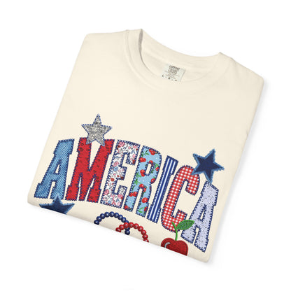 America Graphic T-Shirt — Patriotic Stars & Stripes Tee
