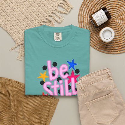 Be Still T-Shirt — Colorful Retro Stars Graphic Tee