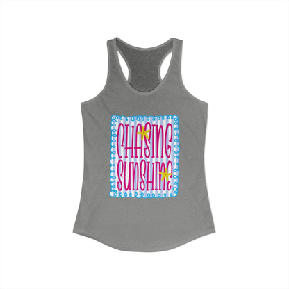 Chasing sunshine Racerback Tank