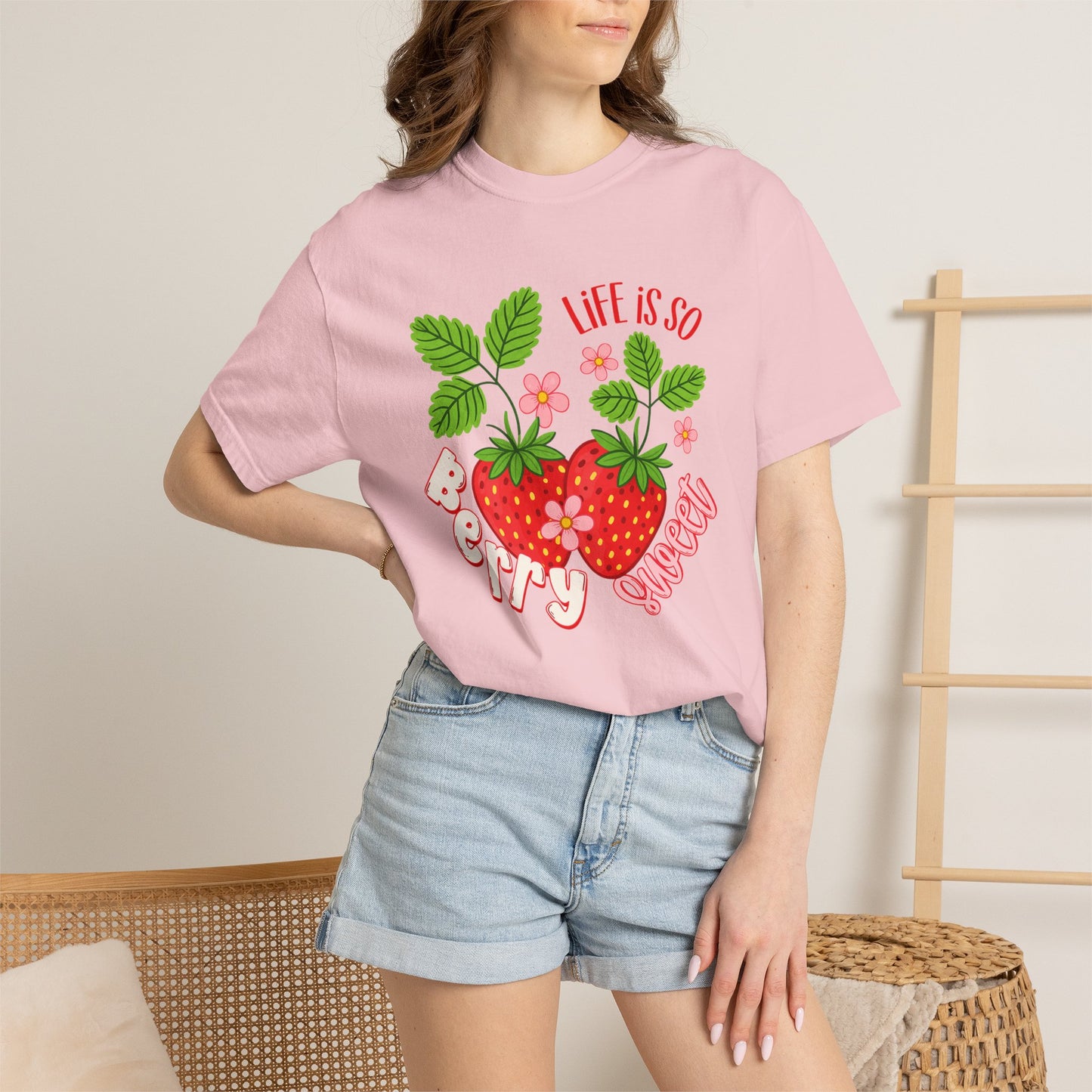 Life Is So Berry Sweet T-Shirt — Cute Strawberry Graphic Tee