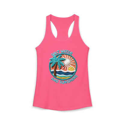 Salt water & sunshine Racerback Tank