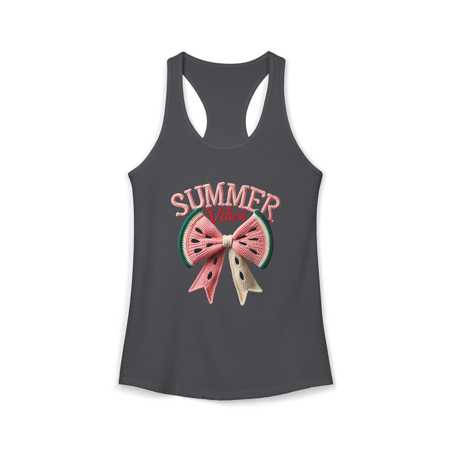 Summer watermelon bow Racerback Tank