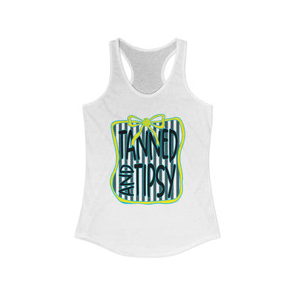 Tanned & Tipsy Racerback Tank