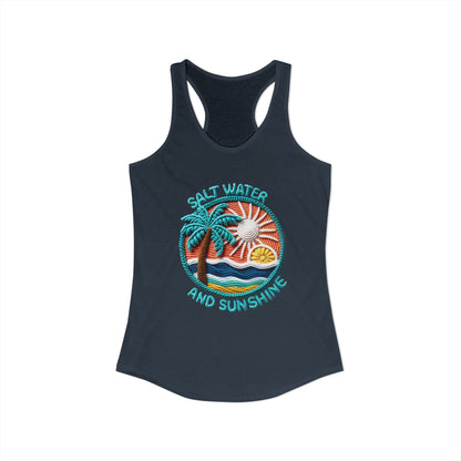 Salt water & sunshine Racerback Tank