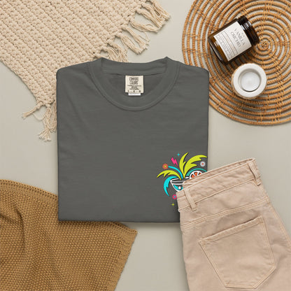 T-Shirt — "Tanned and Tipsy" Colorful Tropical Cocktail Tee