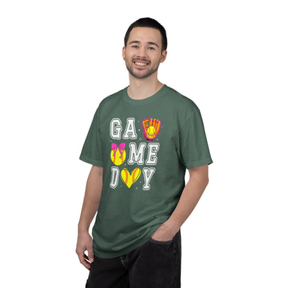 Game Day Softball T-Shirt — ‘GAME DAY’ Glove & Ball Design