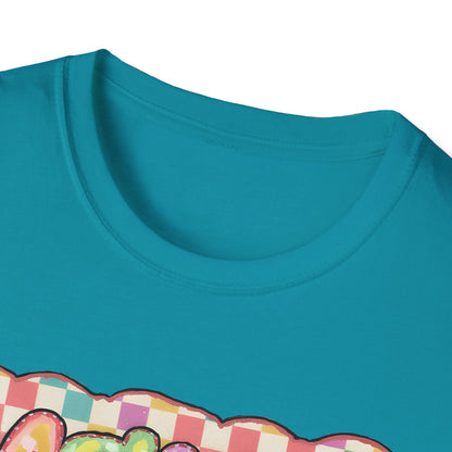 Mama Balloon Graphic Tee — Colorful Pastel Celebration Shirt for Moms