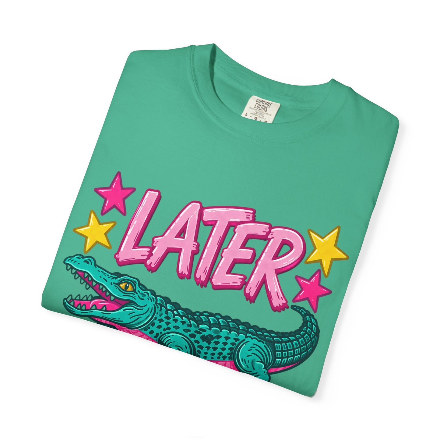 Later Gator Graphic T-Shirt — Retro Cartoon Alligator Tee
