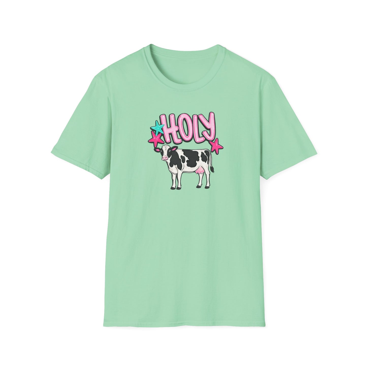 Holy Cow T-Shirt — Cute Pastel Cow Graphic Tee
