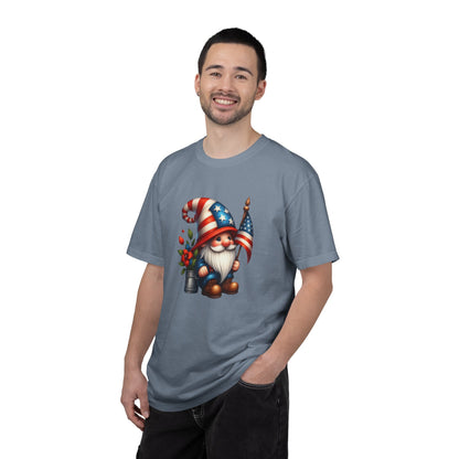 Patriotic Gnome T-Shirt – American Flag Fourth of July Garden Gnome Tee