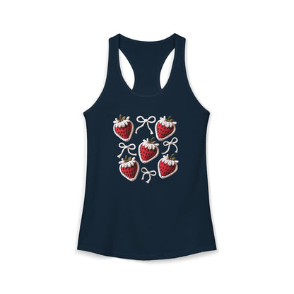 Strawberry yarn Racerback Tank