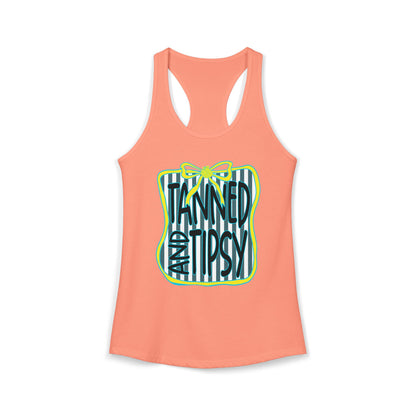 Tanned & Tipsy Racerback Tank