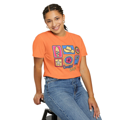 Coastal Cowgirl Graphic T-Shirt — Retro Beach Icons Tee