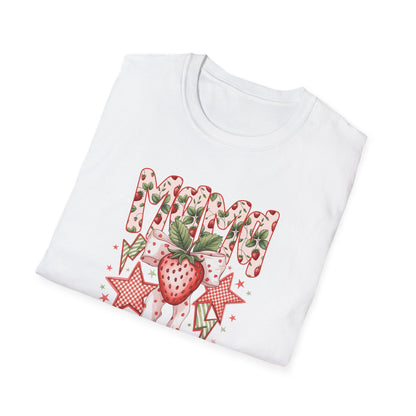 Strawberry Vibes T-Shirt — Retro Stars & Heart Graphic