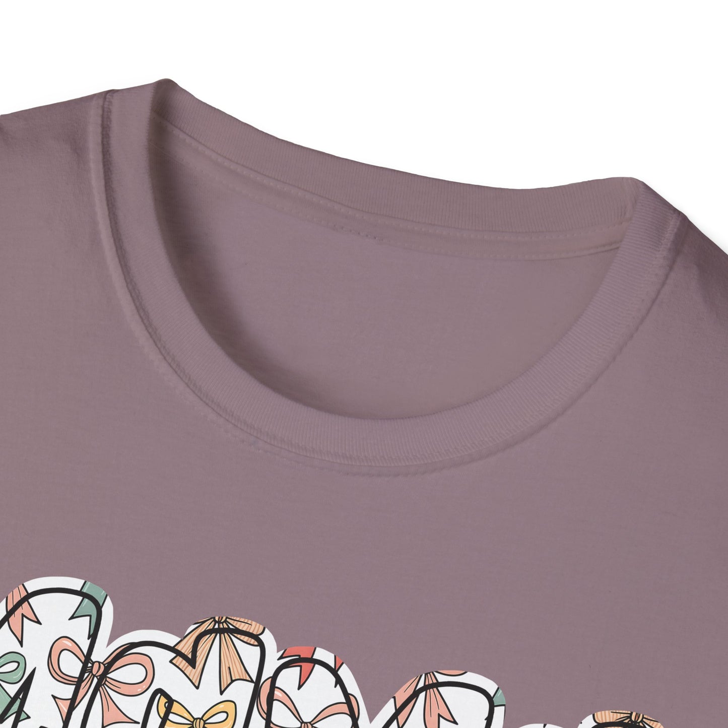 Mama Floral Typography T-Shirt — 'MAMA' Bow Graphic, Cute Mother's Day Gift
