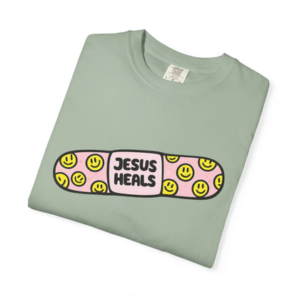 Jesus Heals Bandage T-Shirt — Christian Faith Graphic Tee