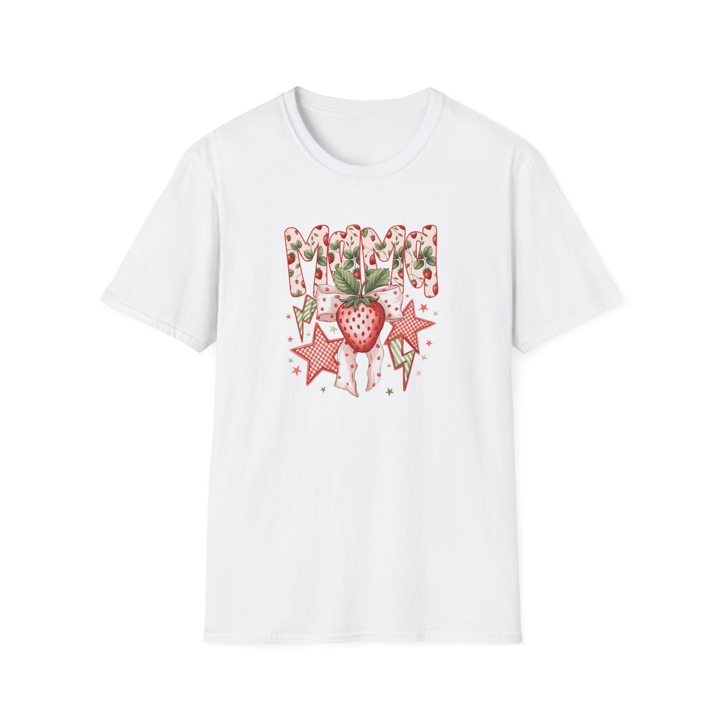 Strawberry Vibes T-Shirt — Retro Stars & Heart Graphic