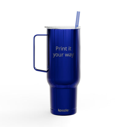 40oz Engraved Insulated Tumbler with Lid & Straw — Customizable Travel Mug