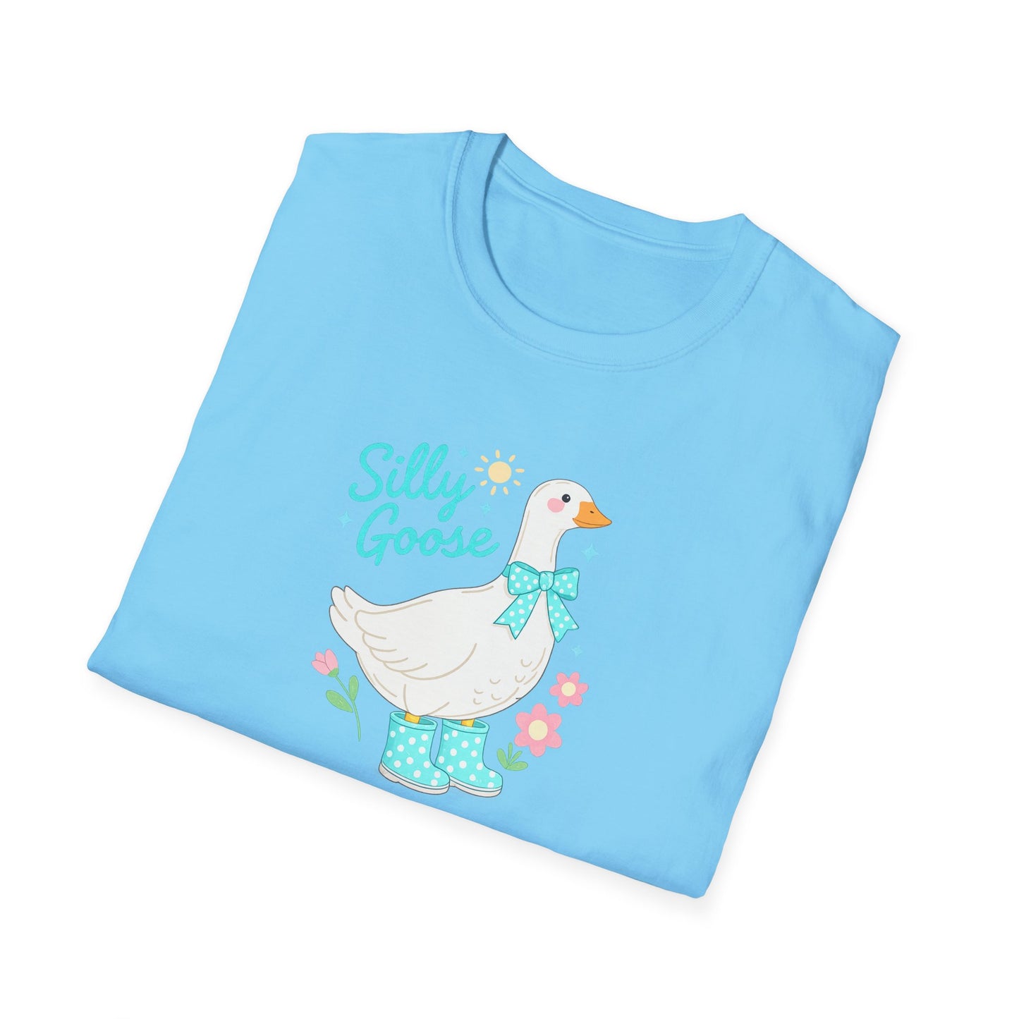 Silly Goose T-Shirt — Cute Duck Illustration Tee for Kids & Animal Lovers