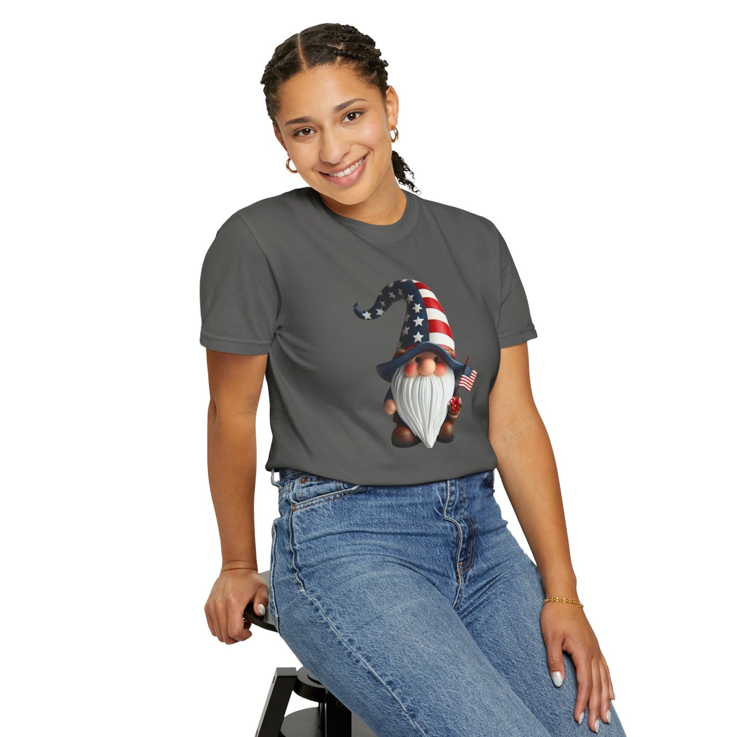 Patriotic Gnome T-Shirt – USA Flag 4th of July Tee