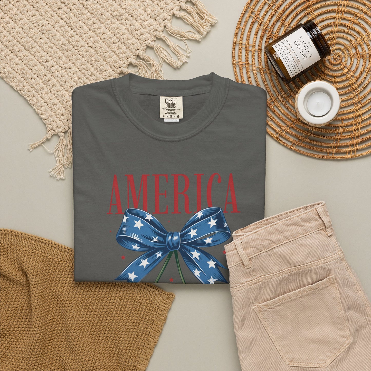 America Cherry Patriotic T-Shirt