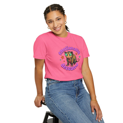 Emotionally Deceased T-Shirt — Vintage Cat Graphic Tee