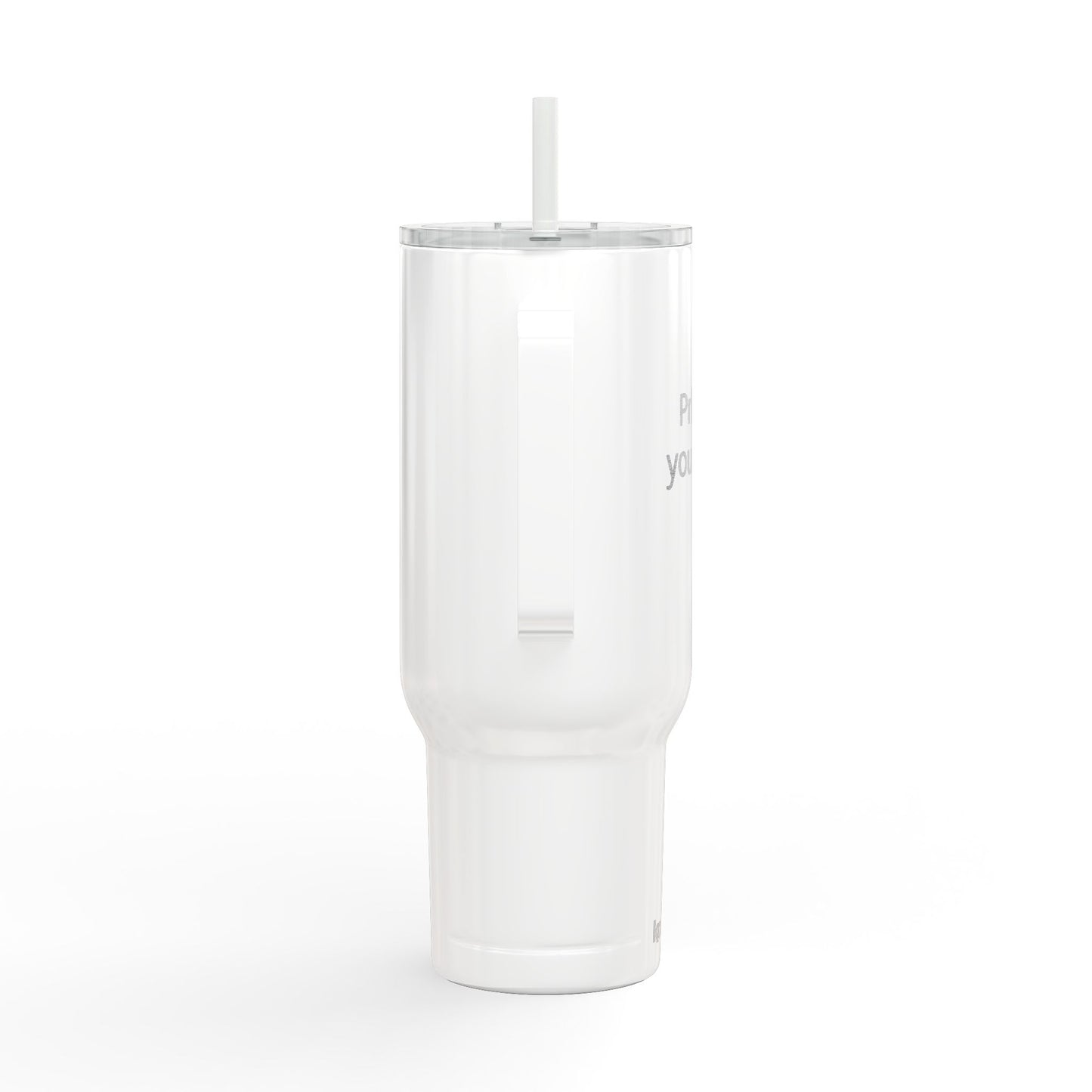 40oz Engraved Insulated Tumbler with Lid & Straw — Customizable Travel Mug