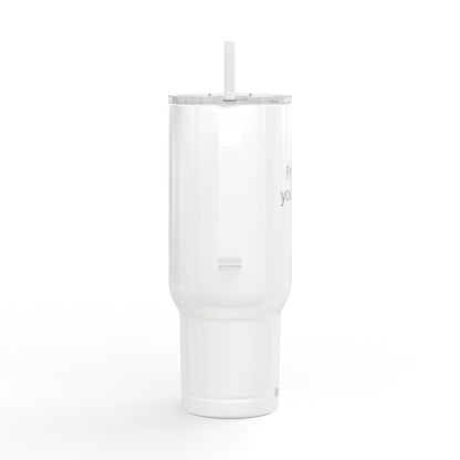 40oz Engraved Insulated Tumbler with Lid & Straw — Customizable Travel Mug