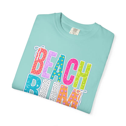Beach Bum T-Shirt — Colorful Retro Lettering Summer Tee