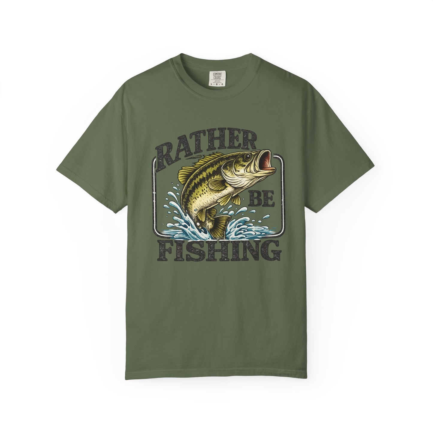 Rather Be Fishing T-Shirt — Bass Graphic Fishing Tee