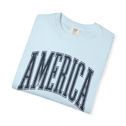 America Graphic T-Shirt — Vintage Collegiate USA Tee