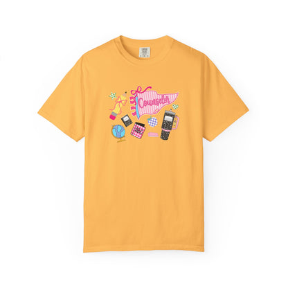 Retro Teen Essentials Graphic T-Shirt — 'Cassette' Collage Design