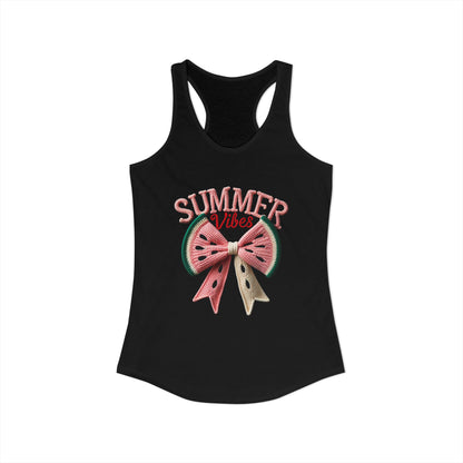 Summer watermelon bow Racerback Tank