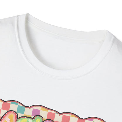 Mama Balloon Graphic Tee — Colorful Pastel Celebration Shirt for Moms