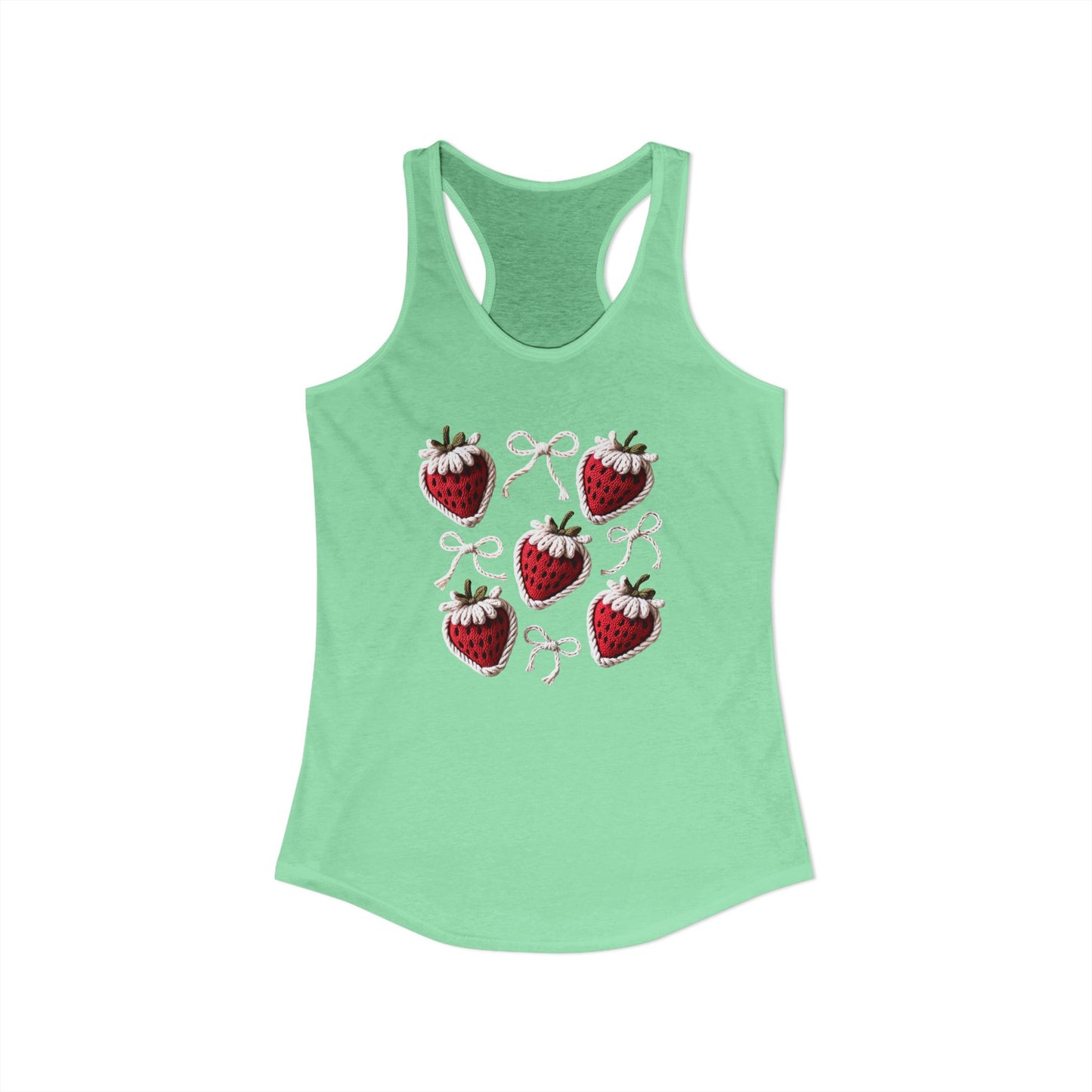 Strawberry yarn Racerback Tank