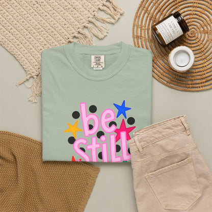 Be Still T-Shirt — Colorful Retro Stars Graphic Tee
