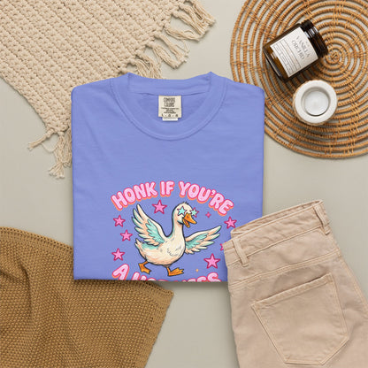 T-Shirt — 'Honk If You're A Hot Mess' Duck Graphic Tee