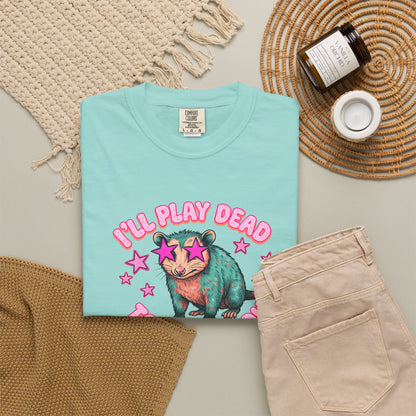 Funny Cat T-Shirt — "I'll Play Dead to Avoid You" Cute Sarcastic Graphic Tee