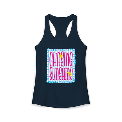 Chasing sunshine Racerback Tank