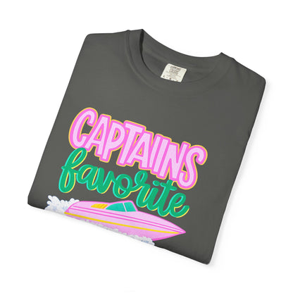 Captain's Favorite T-Shirt — Retro Boat Graphic, Nautical Vacation Tee