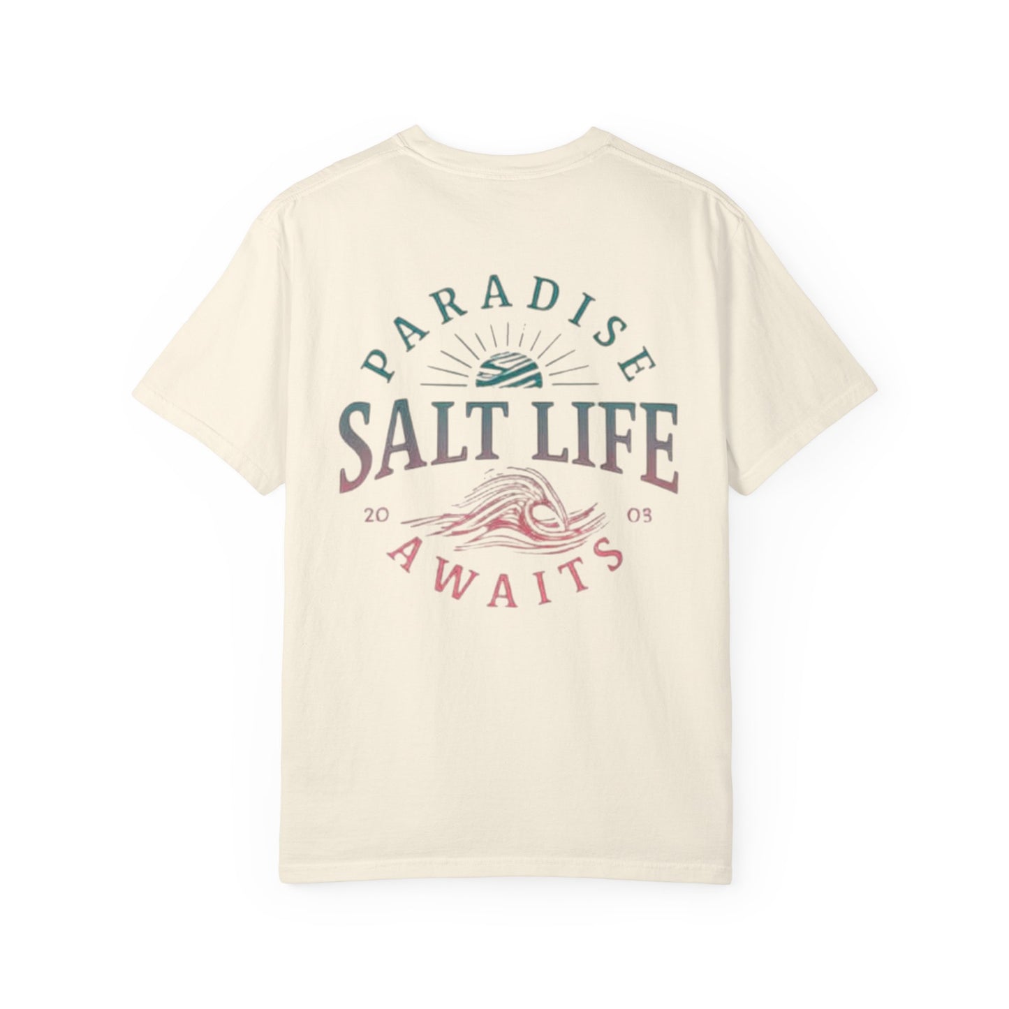 Salt Life Paradise Awaits Front & Back T-shirt