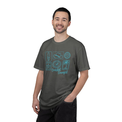 Coastal Cowgirl T-Shirt — Beachy Surf & Western Stamp Graphic Tee