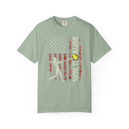 Softball Vintage Flag T-Shirt