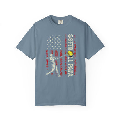 Softball Vintage Flag T-Shirt