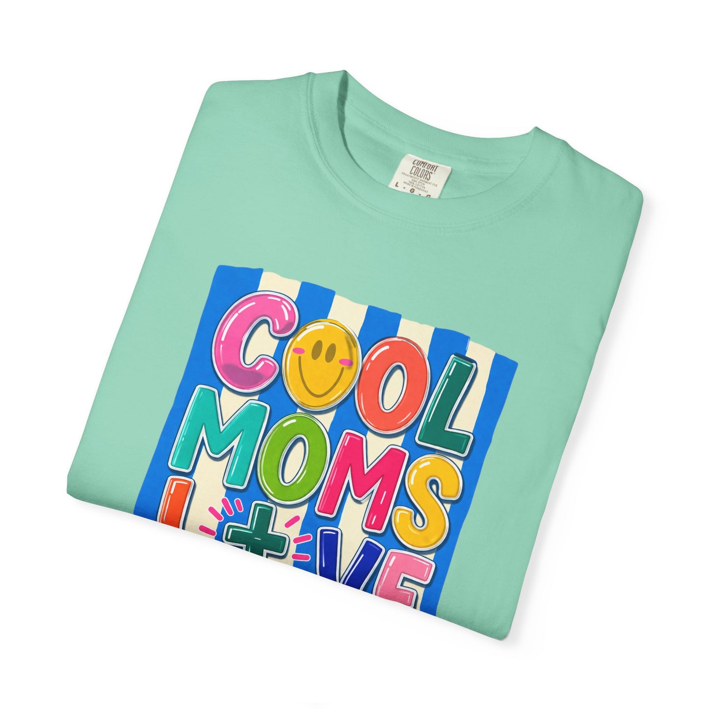 Cool Moms Love Jesus T-Shirt — Colorful Retro Christian Graphic Tee
