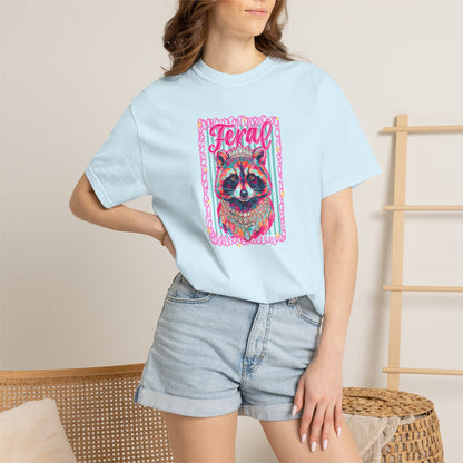 Feral Raccoon comfort color T-shirt