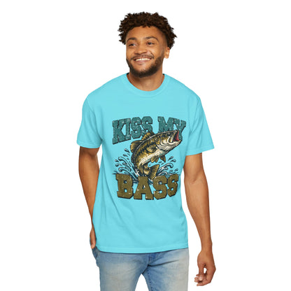 Kiss My Bass Fishing T-Shirt — Humorous Bass Angler Tee